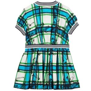 NWT Burberry melby scribble check silk dress